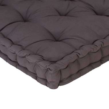   Poduszka na podłogę lub palety, bawełna, 120x40x7 cm, antracyt