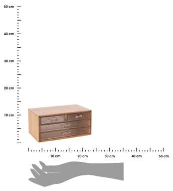 Bambusowa szkatułka na biżuterię 10x23cm