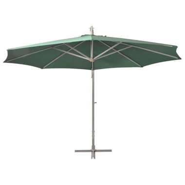   Parasol ogrodowy, wiszący, 350 cm, aluminiowy, piaskowy