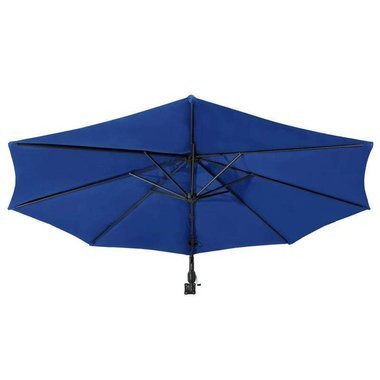   Parasol ścienny na metalowym słupku, 300 cm, niebieski