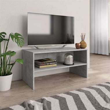   Szafka pod TV, betonowy szary, 80 x 40 x 40 cm, płyta wiórowa