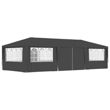   Namiot imprezowy ze ściankami, 4x9 m, antracytowy, 90 g/m²