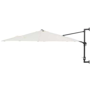   Parasol ścienny na metalowym słupku, 300 cm, piaskowy