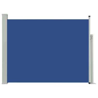   Wysuwana markiza boczna na taras, 140 x 500 cm, niebieska