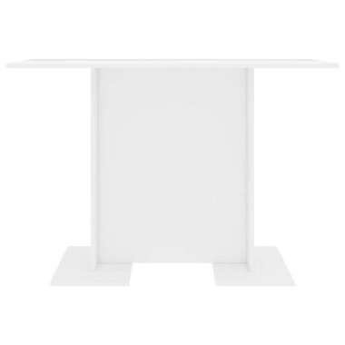   Stół jadalniany, wysoki połysk, biały, 110 x 60 x 75 cm