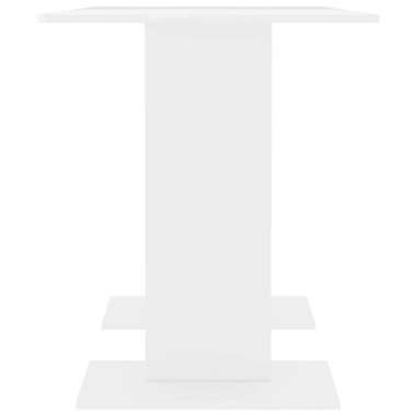   Stół jadalniany, wysoki połysk, biały, 110 x 60 x 75 cm