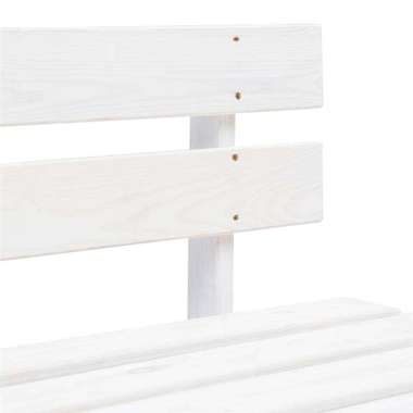   Ogrodowa ławka z palet, drewno, biała