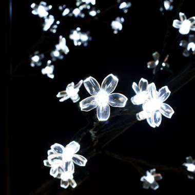   Drzewko z lampkami, 2000 LED, zimny biały, kwiat wiśni, 500 cm