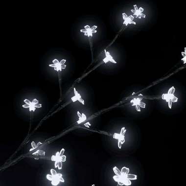   Drzewko z lampkami, 2000 LED, zimny biały, kwiat wiśni, 500 cm