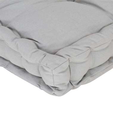   Poduszka na podłogę lub paletę, bawełna, 120x80x10 cm, szara