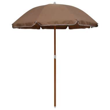   Parasol na stalowym słupku, 180 cm, kolor taupe