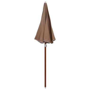   Parasol na stalowym słupku, 180 cm, kolor taupe