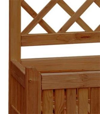 Pergola drewniana z kratką na pnącza 1650x860 mm impregnowana brązowa