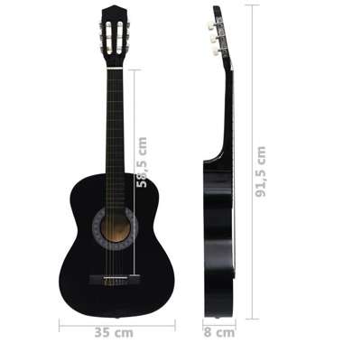   8-cz. zestaw do nauki gry na gitarze klasycznej, 3/4 (36")