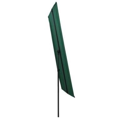   Parasol ogrodowy na słupku aluminiowym, 2x1,5 m, zielony