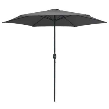   Parasol ogrodowy na słupku aluminiowym, 270x246 cm, antracytowy