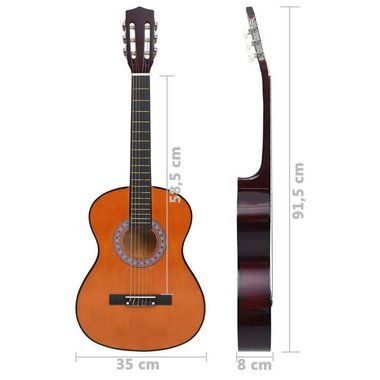   Gitara klasyczna dla początkujących, 3/4 (36"), lipa