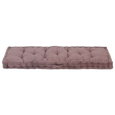   Poduszka na podłogę lub palety, bawełna, 120x40x7 cm, taupe