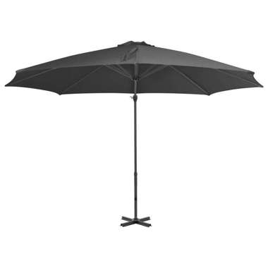   Parasol wiszący z aluminiowym słupkiem, 300 cm, antracytowy