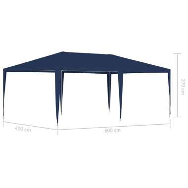   Namiot imprezowy, 4 x 6 m, niebieski