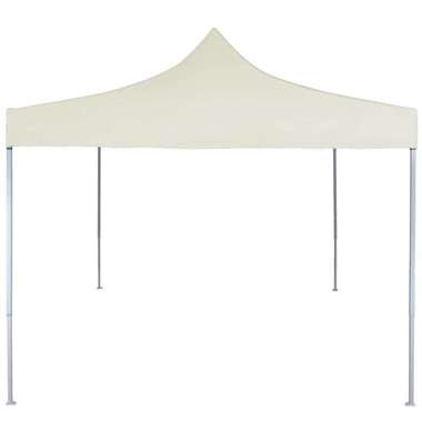   Profesjonalny, składany namiot imprezowy, 2x2 m, stal, kremowy