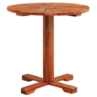   Stolik bistro, 70x70 cm, lite drewno akacjowe