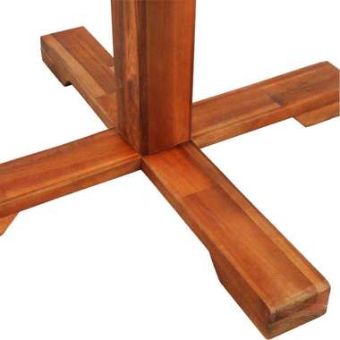   Stolik bistro, 70x70 cm, lite drewno akacjowe