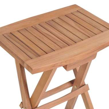   Składane stołki barowe, 2 szt., lite drewno tekowe
