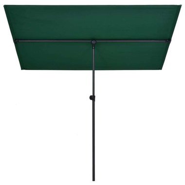   Parasol ogrodowy na słupku aluminiowym, 180x130 cm, zielony