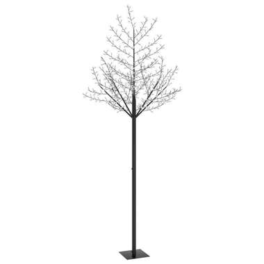   Drzewko z lampkami, 600 LED, ciepły biały, kwiat wiśni, 300 cm
