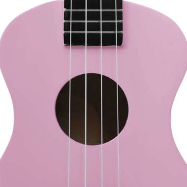   Ukulele sopranowe z pokrowcem, dla dzieci, różowe, 23"