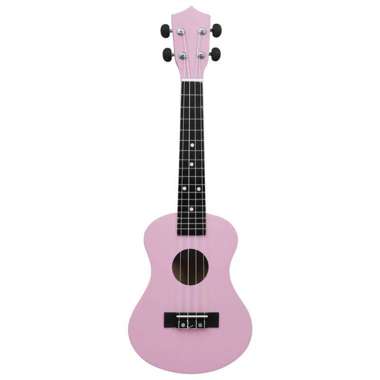   Ukulele sopranowe z pokrowcem, dla dzieci, różowe, 23"