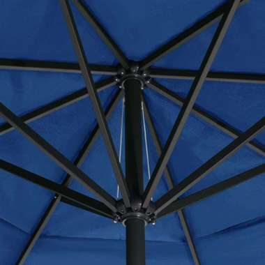   Parasol ogrodowy na słupku aluminiowym, 500 cm, lazurowy