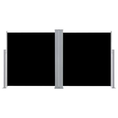   Zwijana markiza boczna, czarna, 100 x 600 cm