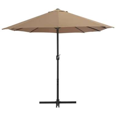   Parasol ogrodowy na słupku aluminiowym, 460 x 270 cm, taupe