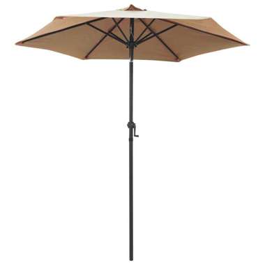   Parasol, taupe, 200 x 211 cm, aluminium