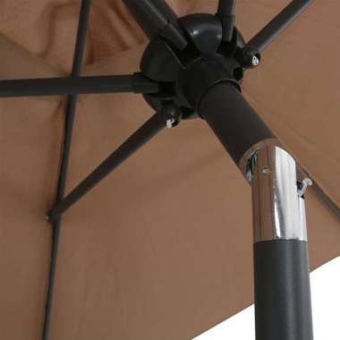   Parasol, taupe, 200 x 211 cm, aluminium