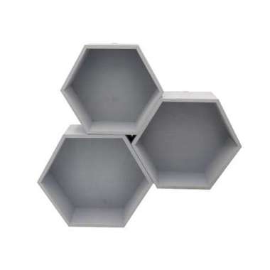 Pólki hexagon 3w1 Szare z pleckami