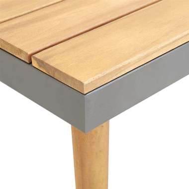   Ogrodowy stolik kawowy, 60x60x31,5 cm, lite drewno akacjowe