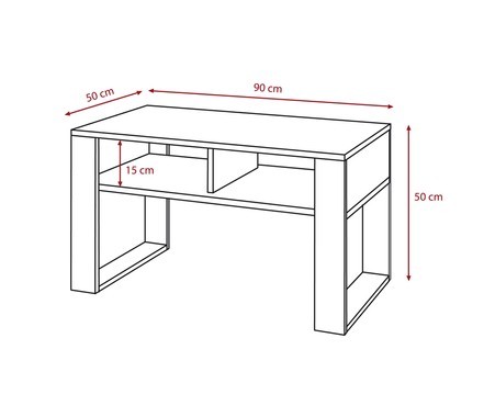 Stolik kawowy beton czarny ława loft retro