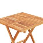   Składany stolik bistro, 60x60x65 cm, lite drewno tekowe
