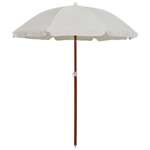   Parasol na stalowym słupku, 180 cm, piaskowy