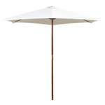   Parasol ogrodowy, 270x270 cm, drewniany, kremowy