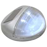   Ścienne lampy solarne LED na zewnątrz, 12 szt, okrągłe, srebrne
