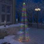   Ozdoba świąteczna w kształcie choinki, 136 LED, 70x240 cm