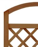 Pergola drewniana z kratką na pnącza 1650x860 mm impregnowana brązowa