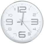   Zegar ścienny, 30 cm, srebrny