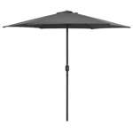   Parasol ogrodowy na słupku aluminiowym, 270x246 cm, antracytowy