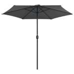   Parasol ogrodowy na słupku aluminiowym, 270x246 cm, antracytowy