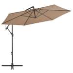   Parasol wiszący z aluminiowym słupkiem, 300 cm, kolor taupe